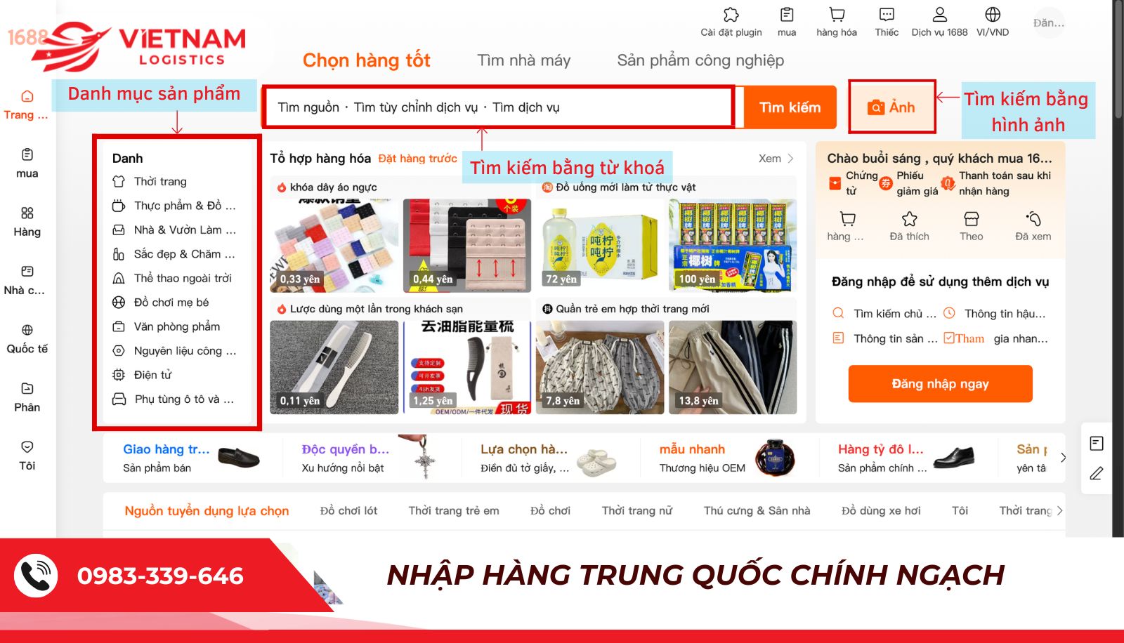 Tìm kiếm và lựa chọn sản phẩm